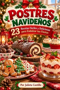 POSTRES NAVIDEÑOS 23 Recetas Fáciles y Deliciosas para Endulzar tus Fiestas cover