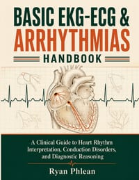 Basic EKG-ECG & Arrhythmias Handbook cover