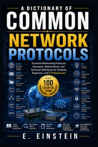 A Dictionary of Common Network Protocols: Essential Networking Protocols, Acronyms, Abbreviations, and Technical Definitions for Students, Beginners, cover