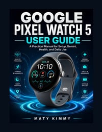 Google Pixel Watch 5 User Guide: A Practical Manual for Setup, Gemini, Health, and Daily Use cover