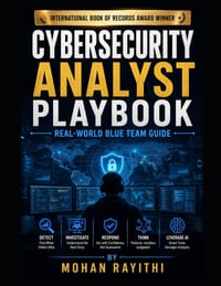 Cybersecurity Analyst Playbook: Real-World Blue Team Guide cover