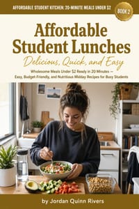 Affordable Student Lunches: Wholesome Meals Under $2 Ready in 20 Minutes - Easy, Budget-Friendly, and Nutritious Midday Recipes for Busy Students cover