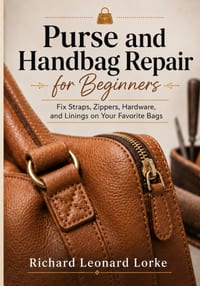 Purse and Handbag Repair for Beginners: Fix Straps, Zippers, Hardware, and Linings on Your Favorite Bags cover
