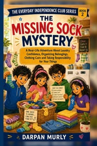 The Missing Sock Mystery: A Real-Life Adventure About Laundry Skills, Responsibility, Organization and Taking cover