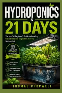 Hydroponics In 21 Days: The No-Fail Beginner's Guide to Growing Fresh Herbs and Vegetables Indoors Without Soil cover