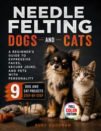 Needle Felting Dogs and Cats: A Beginner's Guide to Expressive Faces, Secure Joins, and Pets with Personality cover