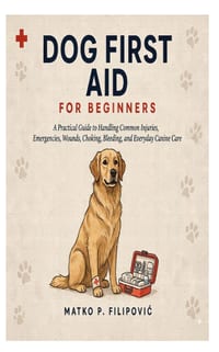 Dog First Aid for Beginners: A Practical Guide to Handling Common Injuries, Emergencies, Wounds, Choking, Bleeding, and Everyday Canine Care cover