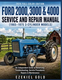 Ford 2000, 3000 & 4000 Service and Repair Manual (1965-1975) 3-Cylinder Models: An Independent Guide to Ownership, Troubleshooting, Service Procedures cover