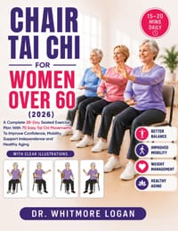 Chair Tai CHI for Women Over 60 (2026): A Complete 28-Day Seated Exercise Plan With 70 Easy Tai Chi Movements To Improve Confidence, Mobility, Support cover