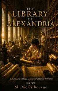 The Library of Alexandria: When Knowledge Gathered Against Oblivion 283 BCE cover