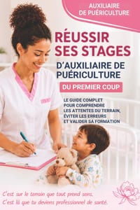 Réussir ses stages d'Auxiliaire de Puériculture du premier coup: Le guide complet pour comprendre les attentes du terrain, éviter les erreurs et valid cover