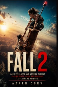 Fall 2: Harriet Slater and Arsema Thomas Facing the heights of grief and danger in a desperate struggle far above the ground cover