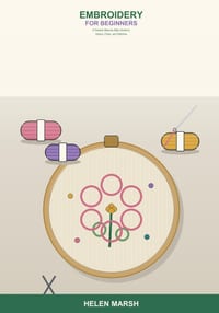 Embroidery for Beginners: A Simple Step-by-Step Guide to Hoops, Floss, and Stitches -- Learn the Essential Hand Embroidery Stitches, Transfer Designs, cover