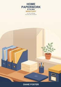 Home Paperwork and Filing Made Easy: A Beginner's Guide to Sorting, Filing, and Managing Documents, Mail, and Records -- Simple Steps to a Paper Syste cover