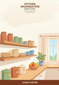 Kitchen Organization Made Easy: A Beginner's Guide to Decluttering, Arranging, and Organizing Your Kitchen -- Simple Steps to Tidy Cabinets, Pantries, cover
