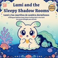 Lumi and the Sleepy Shadow Rooms: A Gentle Bilingual Bedtime Story About Feeling Safe in the Dark cover