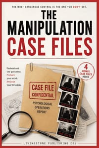 The Manipulation Case Files by Livingstone Publishing EDU 4 Bonus Case files Added: Inside the Hidden Behaviour Patterns People Miss Until It's Too La cover
