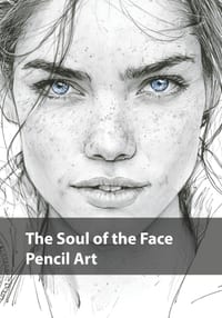 The Soul of the Face, Pencil Art: A Collection of Realistic Black and White Portraits Capturing Human Emotion, Character, and Expression cover