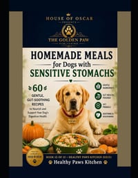 Homemade Meals for Dogs with Sensitive Stomachs: 60 Gentle, Gut-Soothing Recipes to Nourish and Support Your Dog's Digestive Health cover
