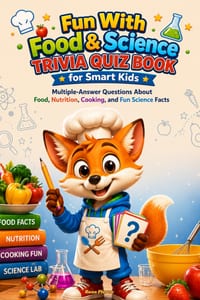 Fun With Food & Science Trivia Quiz Book for Smart Kids: Multiple-Answer Questions About Food, Nutrition, Cooking, and Fun Science Facts cover