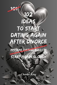 102 Ideas To Start Dating Again After Divorce: No Perfect Confidence. No Awkward Pressure. Simple Ideas To Rebuild Trust, Start Easier Conversations, cover