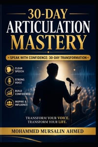 30-Day Articulation Mastery: Speak with Confidence, Clarity, and Charisma in Just 30 Days cover