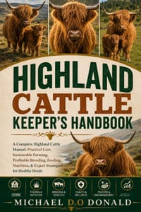 Highland Cattle Keeper's Handbook: A Complete Highland Cattle Manual: Practical Care, Sustainable Farming, Profitable Breeding, Feeding, Nutrition, & cover