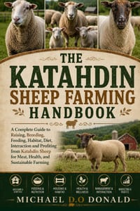The Katahdin Sheep Farming Handbook: A Complete Guide to Raising, Breeding, Feeding, Habitat, Diet, Interaction and Profiting from Katahdin Sheep for cover