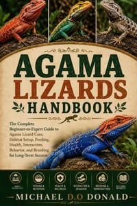 Agama Lizards Handbook: The Complete Beginner-to-Expert Guide to Agama Lizard Care, Habitat Setup, Feeding, Health, Interaction, Behavior, and Breedin cover