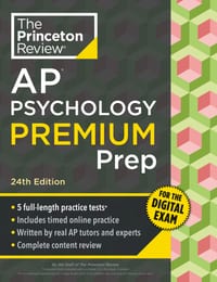 Princeton Review AP Psychology Premium Prep, 24th Edition: 5 Practice Tests + Digital Practice Online + Content Review cover