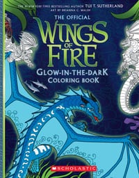 Wings of Fire Glow-In-The-Dark Coloring Book cover
