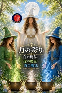力の彩り：白の魔法・緑の魔法・青の魔ૢ cover