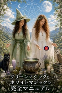 グリーンマジックとホワイトマジックのध cover