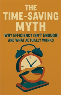 The Time-Saving Myth: Why Efficiency Isn't Enough (And What Actually Works) cover