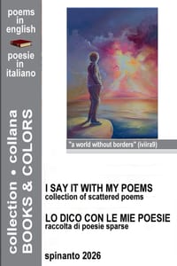 I SAYS IT WITH MY POEMS - LO DICO CON LE MIE POESIE collection of scattered poems - raccolta di poesie sparse cover