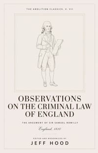 Observations on the Criminal Law of England cover