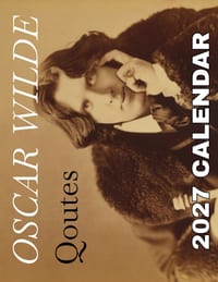 Oscar Wilde Quotes 2027 Calendar cover