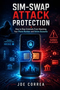 SIM-Swap Attack Protection: How to Stop Criminals From Hijacking Your Phone Number and Online Accounts cover
