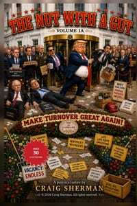 The Nut With A Gut: The Supporting Cast Volume 1A: Black-&-White cover