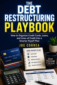 The Debt Restructuring Playbook: How to Organize Credit Cards, Loans, and Lines of Credit Into a Smarter Payoff Plan cover