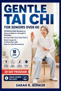 Gentle Tai Chi For Seniors Over 60: 10-Minute Daily Routines to Improve Balance, Strength & Flexibility - Prevent Falls, Ease Joint Pain & Boost Longe cover