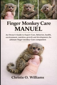 Finger Monkey care Manuel: An Owner's Guide to Expert Care, Behavior, the ultimate finger monkey Care companion cover