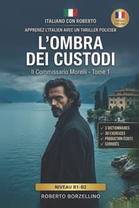 Il Commissario Morelli. L'Ombra dei Custodi: Apprenez l'Italien avec un Thriller Policier (B1-B2) - Édition Premium avec Exercices + Glossaires Biling cover