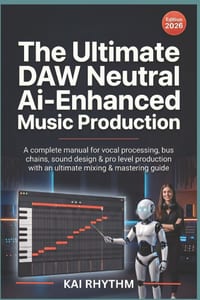 The Ultimate DAW Neutral AI-Enhanced Music Production: A Complete DAW-Neutral Manual for Vocal Processing, Bus Chains, sound design & Pro-Level Produc cover