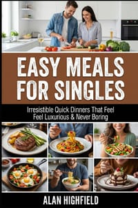 Easy Meals for Singles: Irresistible Beginner Friendly Quick & Easy Dinners For Singles That Feel Comforting, Filling and Satisfying For Any Budget cover