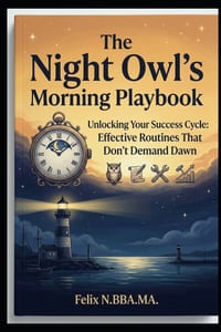 The Night Owl's Morning Playbook: Unlocking Your Success Cycle: Effective Routines That Don't Demand Dawn cover
