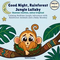 Good Night, Rainforest Jungle Lullaby: Calming Bedtime Jungle Adventure with Rainforest Animals and a Baby Monkey cover