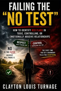 Failing the "NO TEST": How to Identify RED FLAGS in Toxic, Controlling, or Emotionally Abusive Relationships cover