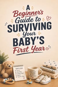 A Beginner's Guide to Surviving Your Baby's First Year: A Hilariously Honest Look at Sleep Deprivation, Parental Panic, and Tiny Human Logic cover
