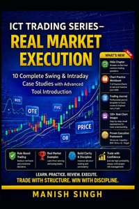 ICT Trading Series - Real Market Execution: 10 Complete Swing & Intraday Case Studies with Advanced Tool Introduction cover